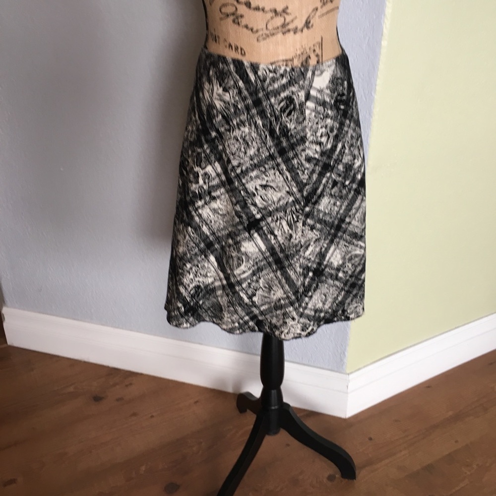 Cynthia Steffe Black & White Plaid, Flower Skirt